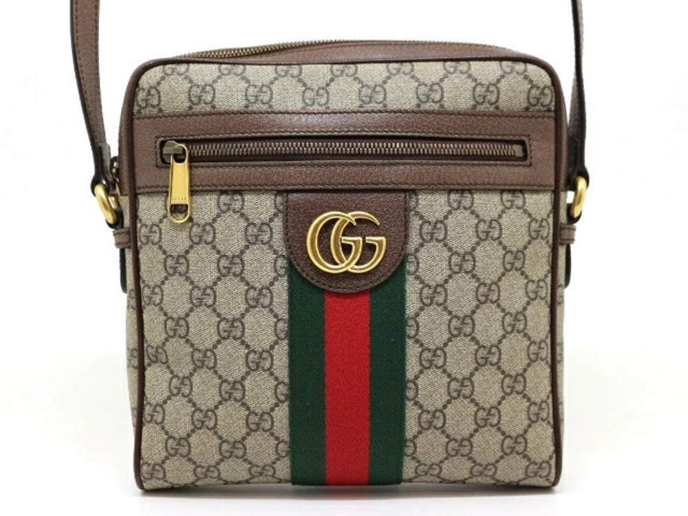 Gucci Ophidia GG Messenger Bag Brown Canvas